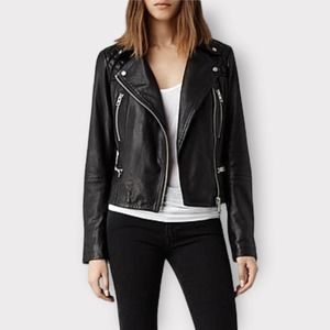 AllSaints Iconic Bleeker Leather Biker Jacket